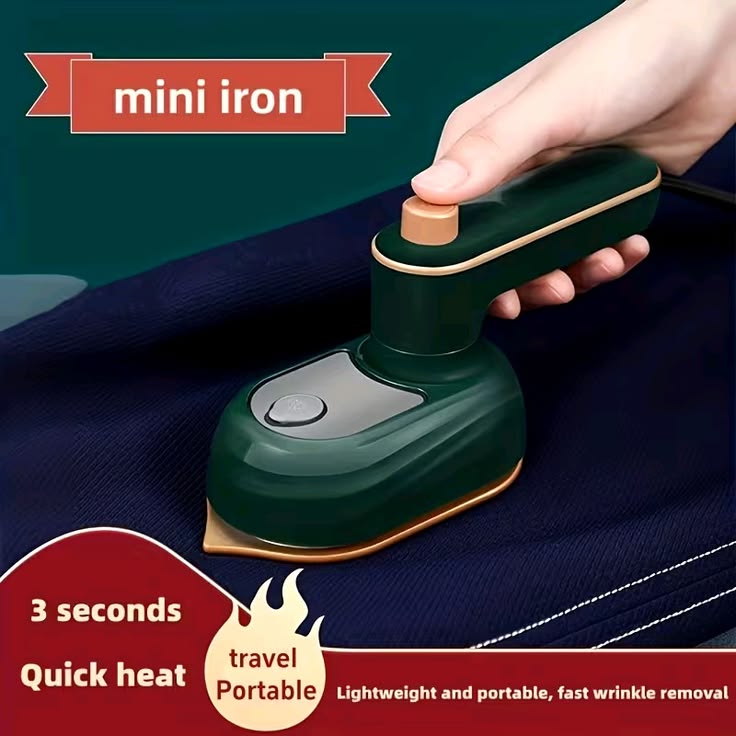 Foldable Travel Mini Iron – Compact Dual Voltage
