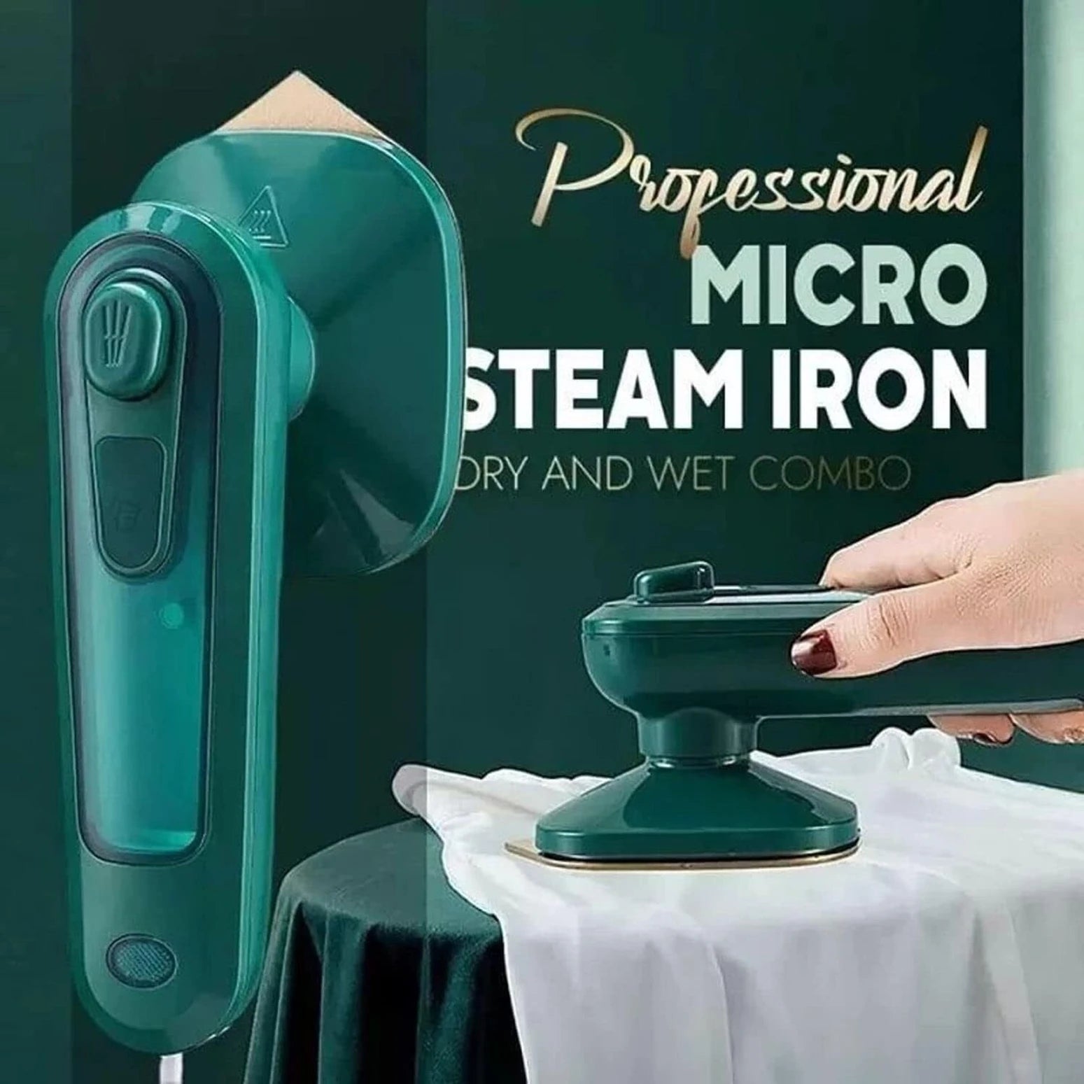 Foldable Travel Mini Iron – Compact Dual Voltage